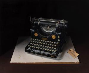 Rivero Ramirez Fernando 1928-2010,The Typewriter,1986,Hindman US 2023-10-26