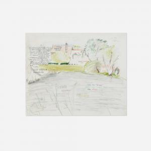 RIVERS Larry 1923-2002,Hayground Pond and the House of Charles Ryd,1977,Los Angeles Modern Auctions 2024-04-24
