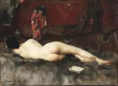 RIVET Claude A 1800-1800,Recumbent Nude,Weschler's US 2012-03-30