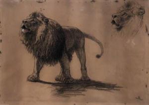 RIVIERE Briton 1840-1920,Lion Studies,Christie's GB 1999-11-18