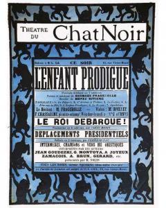 RIVIERE Henri 1888-1902,Théâtre du Chat Noir L'Enfant Prodigue,1894,Millon & Associés FR 2020-02-26