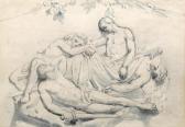 Riviere William 1800-1886,classical style drawing of figures,Mallams GB 2017-09-14