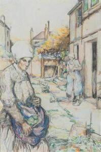 RIX NICHOLAS Emma Hilda 1884-1961,The Fruits of the Farm,1914,Mossgreen AU 2016-08-29