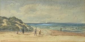 RIXON William Augustus 1880-1936,A walk on the beach,David Lay GB 2021-01-28