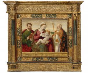 RIZZO DA SANTACROCE Francesco 1508-1545,Madonna lactans with Saint John the Evange,Palais Dorotheum 2022-12-19