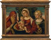 RIZZO DA SANTACROCE Francesco,Madonna with child and saints,im Kinsky Auktionshaus 2016-10-19