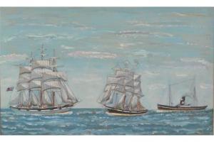 ROACH J,A Hain's Steamer and Two Clippers in Full Sail Marine,David Lay GB 2015-04-16