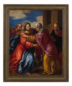 ROBATTO Giovanni Stefano 1649-1733,Incontro fra Maria e Sant'Anna,Wannenes Art Auctions 2020-06-25