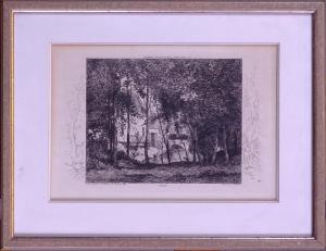 ROBAUT Alfred 1830-1909,paysage animé d'après Corot,Monsantic BE 2021-12-05
