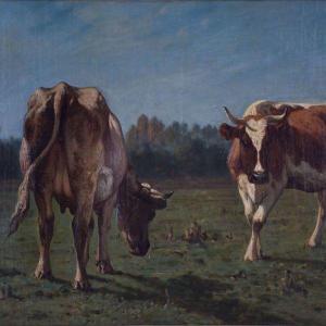 ROBBE Louis 1806-1887,Cows in a meadow,Amberes BE 2022-10-03