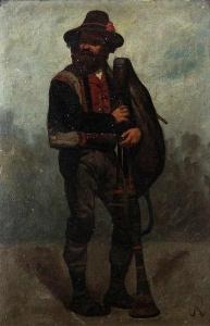 ROBBE Louis 1806-1887,Zampogna-speler,Bernaerts BE 2014-10-20