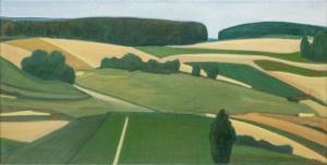 ROBBE Marcel Lucien,Paysage de campagne entre Echandens et Apples,1990,Dogny Auction CH 2020-07-07