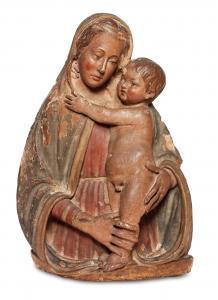 ROBBIA Luca Della 1400-1481,MADONNA COL BAMBINO,1430-40,Pandolfini IT 2020-06-30