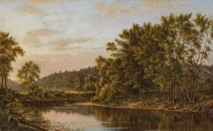 ROBBINS Horace Walcott 1842-1904,Along the River,1871,Shannon's US 2023-04-27