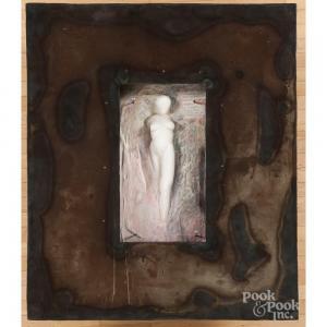 ROBBN L,Plaster nude relief with steel surround,Pook & Pook US 2017-06-22