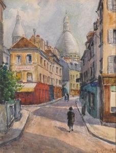 ROBERT A 1900-1900,La rue Norvins,Art Richelieu FR 2018-03-10