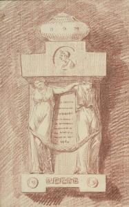 ROBERT Hubert 1733-1808,Fantaisie de cénotaphe à l’’’’antique,1760,Daguerre FR 2016-03-31