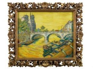 ROBERT J,View of Notre Dame Cathedral and the River Seine,1959,Heritage US 2020-07-01