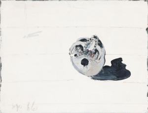 Robert Jean 1920-2006,Crâne sur fond blanc,1966,AuctionArt - Rémy Le Fur & Associés FR 2024-03-21