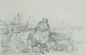 ROBERT Leopold 1794-1835,Les pêcheurs de l’’Adriatique,Tajan FR 2014-11-05