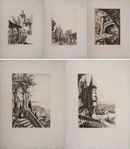 ROBERT Maurice 1909-1992,Cinq gravures,Sadde FR 2019-08-29