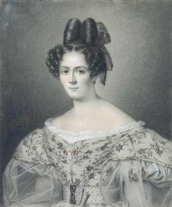 ROBERT PARIS Fanny 1795-1872,Ritratto di gentildonna,1834,Minerva Auctions IT 2014-05-27