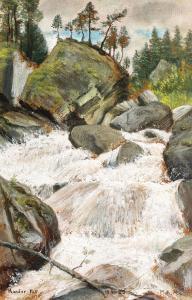 ROBERT Paul Andre 1901-1977,Kander Waterfall,1925,Artmark RO 2019-02-05