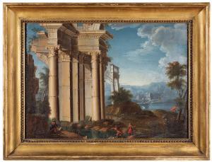 ROBERTI Domenico 1642-1707,Capriccio architettonico,Wannenes Art Auctions IT 2020-12-21