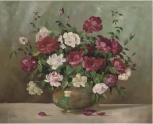 ROBERTIN 1900-1900,Summer flowers in a bronze vase,Christie's GB 2006-01-11