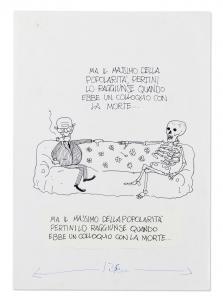 ROBERTO Perini 1952,Pertini e la morte,1978,Aste Bolaffi IT 2024-02-07