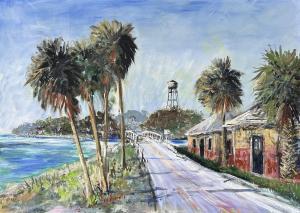 ROBERTS Bill 1900-1900,Cedar Key Florida Landscape,20th Century,Burchard US 2021-08-15