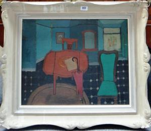 ROBERTS Bruce Elliot 1910,Interior,Bellmans Fine Art Auctioneers GB 2014-03-26