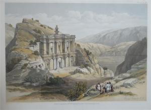 ROBERTS David 1796-1864,El-Deir, Petra,1855,Matsa IL 2018-06-27