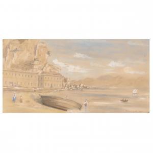 ROBERTS David 1796-1864,Figures Along the Coast of Marseilles,1838,Leland Little US 2024-03-22
