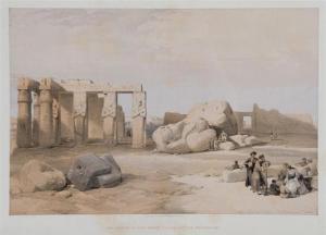 ROBERTS David 1796-1864,Fragments Of The Great Colossi, At The Memnonium.,1847,Quinn's US 2009-09-19