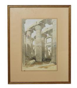 ROBERTS David 1796-1864,Oblisque View of the Hall of Columns, Karnak,1838,Leonard Joel AU 2016-03-07