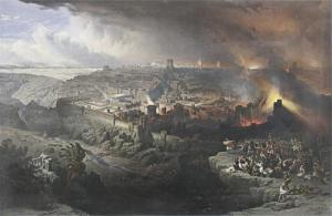 ROBERTS David 1796-1864,The destruction of Jerusalem by the Romans,Bonhams GB 2012-02-16