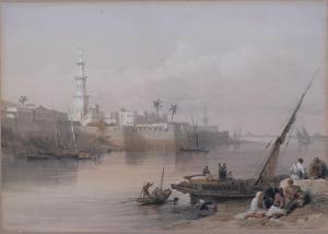 ROBERTS David 1796-1864,view on the Nile,Burstow and Hewett GB 2024-02-29