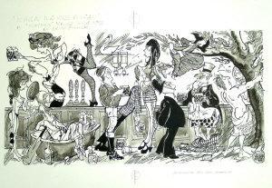 ROBERTS Donald H 1900,"When We are Pissed"; original artwork for cartoon,Rosebery's GB 2007-09-11