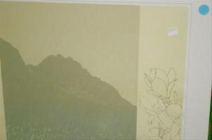 ROBERTS Gywn 1953,Mountain and flower in yellow,1978,Dreweatt-Neate GB 2008-10-02