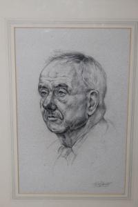 ROBERTS Herbert,Two portrait drawings featuring elderly gentlemen,Cuttlestones GB 2016-05-13