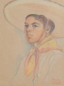 ROBERTS Hermine 1892,Portrait of a Boy,Hindman US 2008-08-13