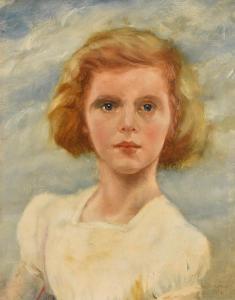 ROBERTS Hilda 1901-1982,Portrait of a Girl,1933,Morgan O'Driscoll IE 2021-09-13