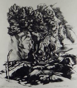 ROBERTS John,Olive Tree and Rocks,1954,Rogers Jones & Co GB 2021-11-06