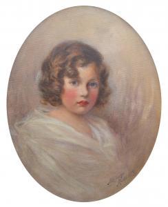 ROBERTS Lancelot 1883-1950,Portrait of a girl,Peter Wilson GB 2019-07-03