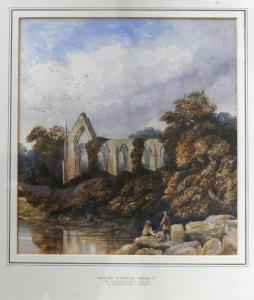 Roberts R,Valle Crucis Abbey, Wales,1854,Wright Marshall GB 2018-05-15
