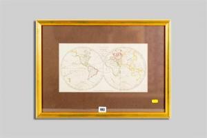 ROBERTS ROBERT,map of the world, entirely in Welsh,1816,Rogers Jones & Co GB 2015-09-01