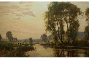 ROBERTS W.J. 1800-1800,River Landscape with Cattle,Keys GB 2015-07-03
