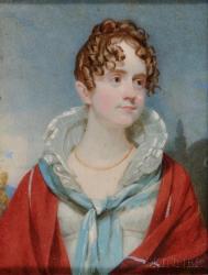ROBERTSON Andrew 1771-1845,Portrait Miniature of Mrs. Elizabeth (Gilmor) Sher,Skinner US 2012-08-11