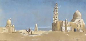 ROBERTSON Charles II 1844-1891,The Tombs of the Cailiffs, Cairo,1872,Christie's GB 2012-05-01